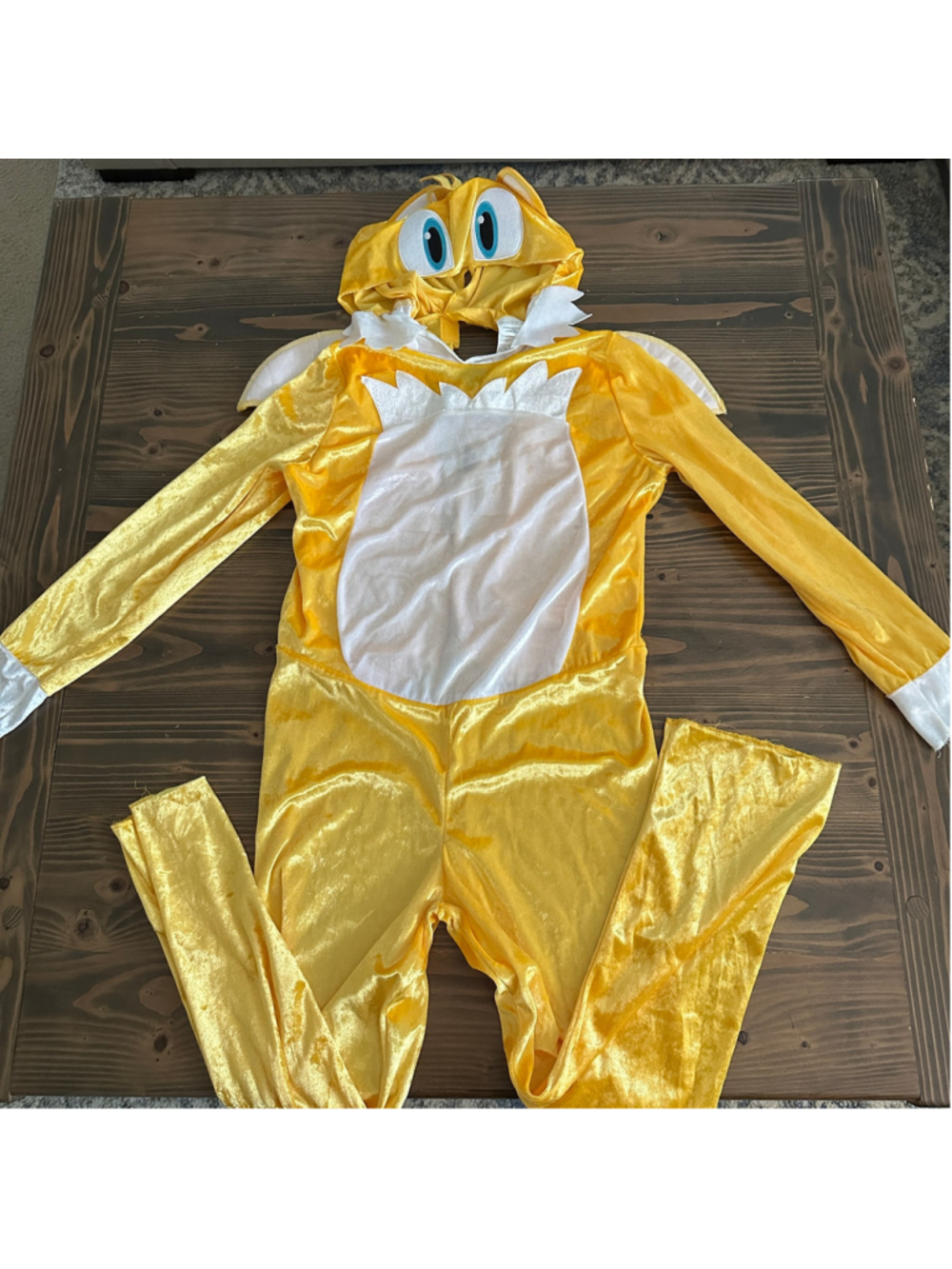 Disguise Sonic Tails Costume Boys L 10-12 Sonic the Hedgehog 2 Hooded Jumpsuit